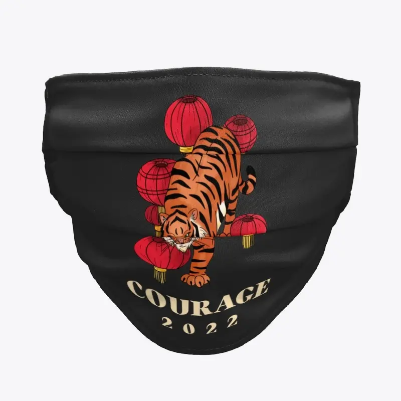 Lunar new year tiger courage 